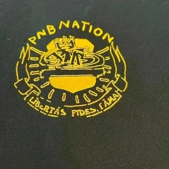 PNB NATION black zip up jacket size 3X in new like condition streetwear hip-hop - Picture 2 of 8